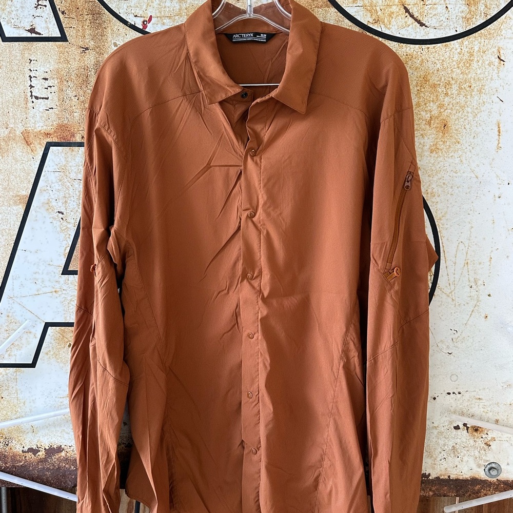 Arc'teryx Men's Rust Brown Lightweight Shirt Jacket